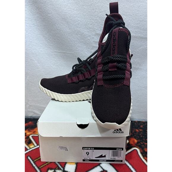 adidas Other - Adidas Running‎ Shoes Men size 9 Kaptir 3.0 lightweight new Joggers Maroon White